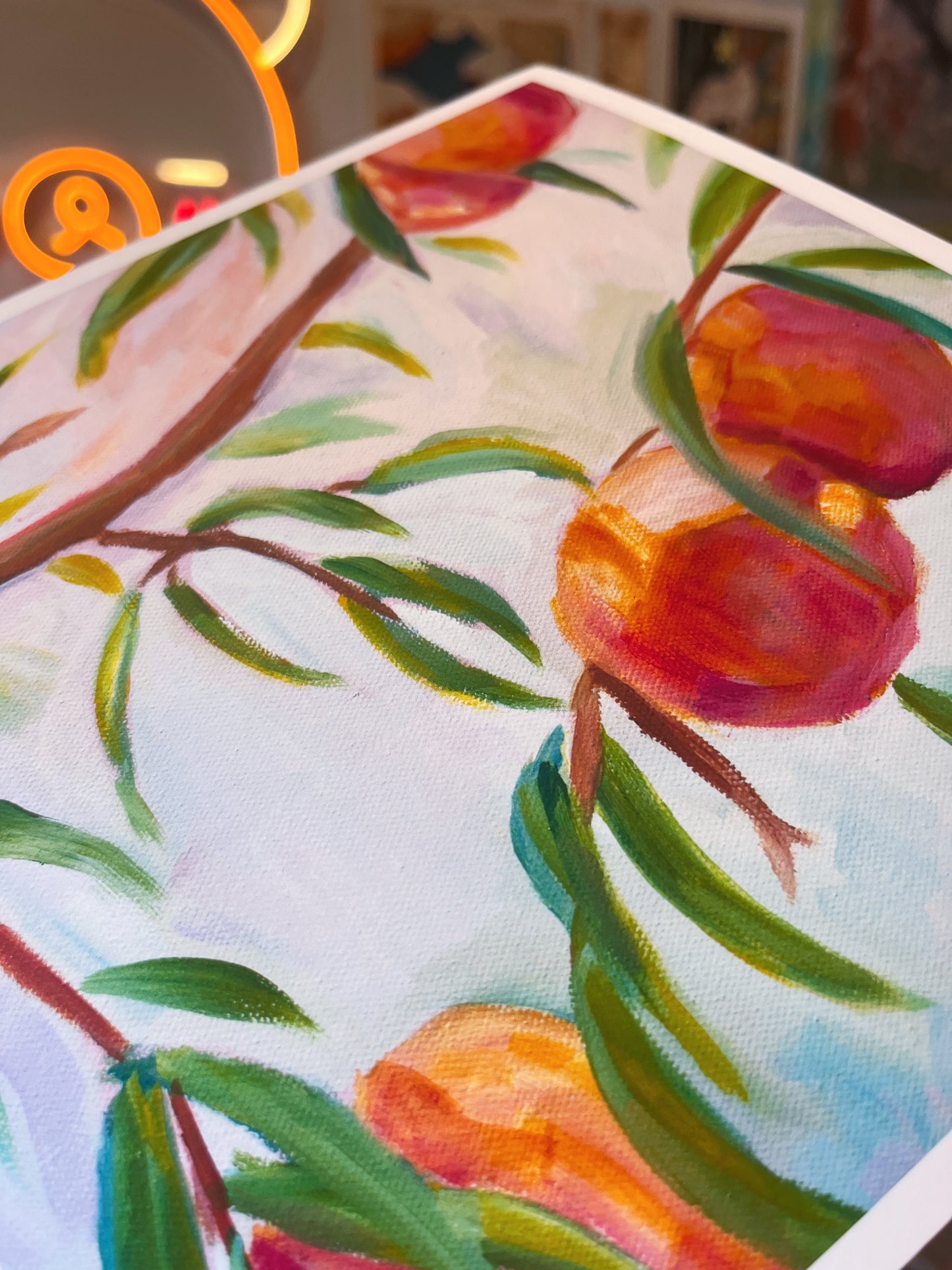 Peach Tree Art Print