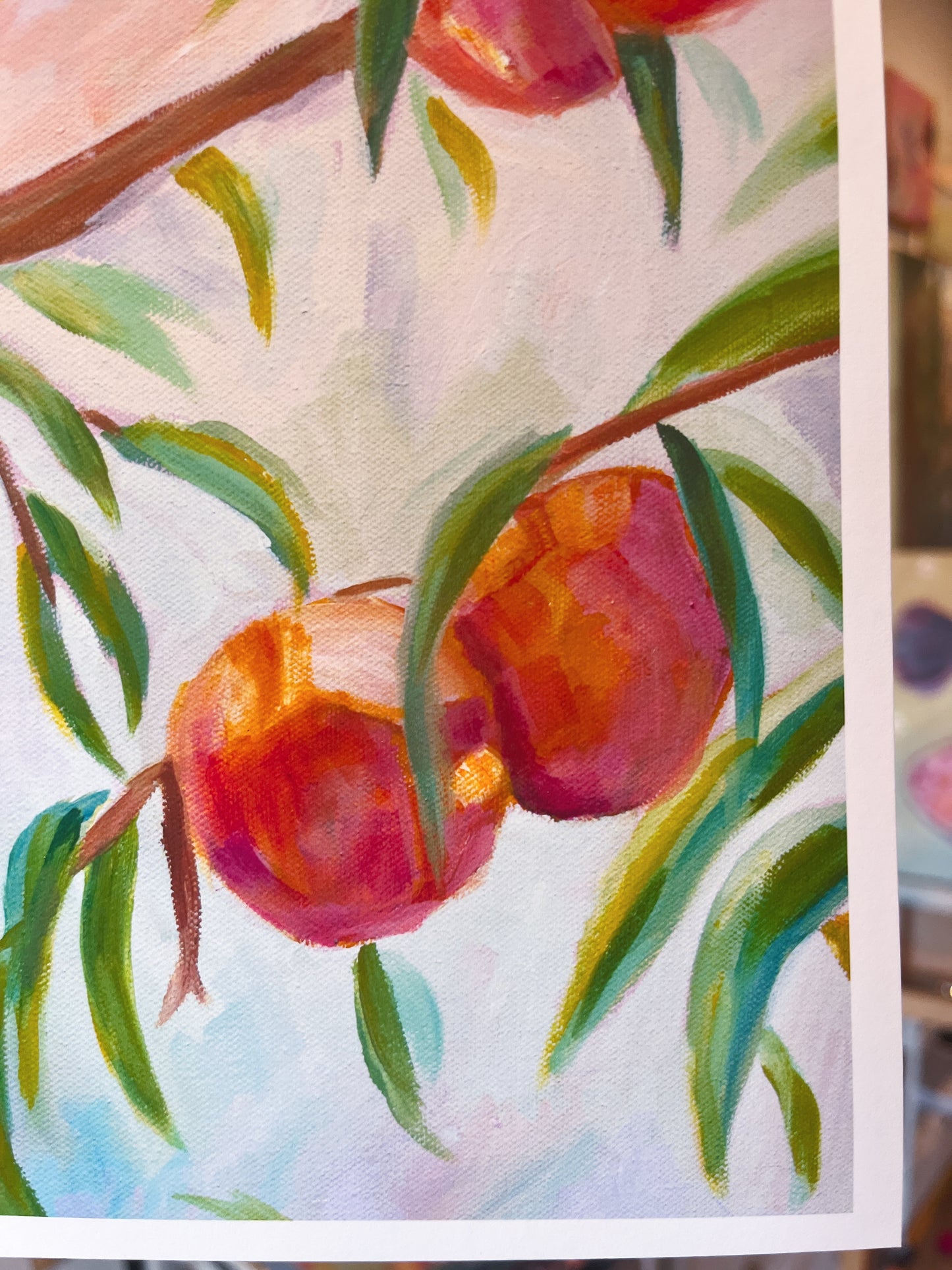 Peach Tree Art Print