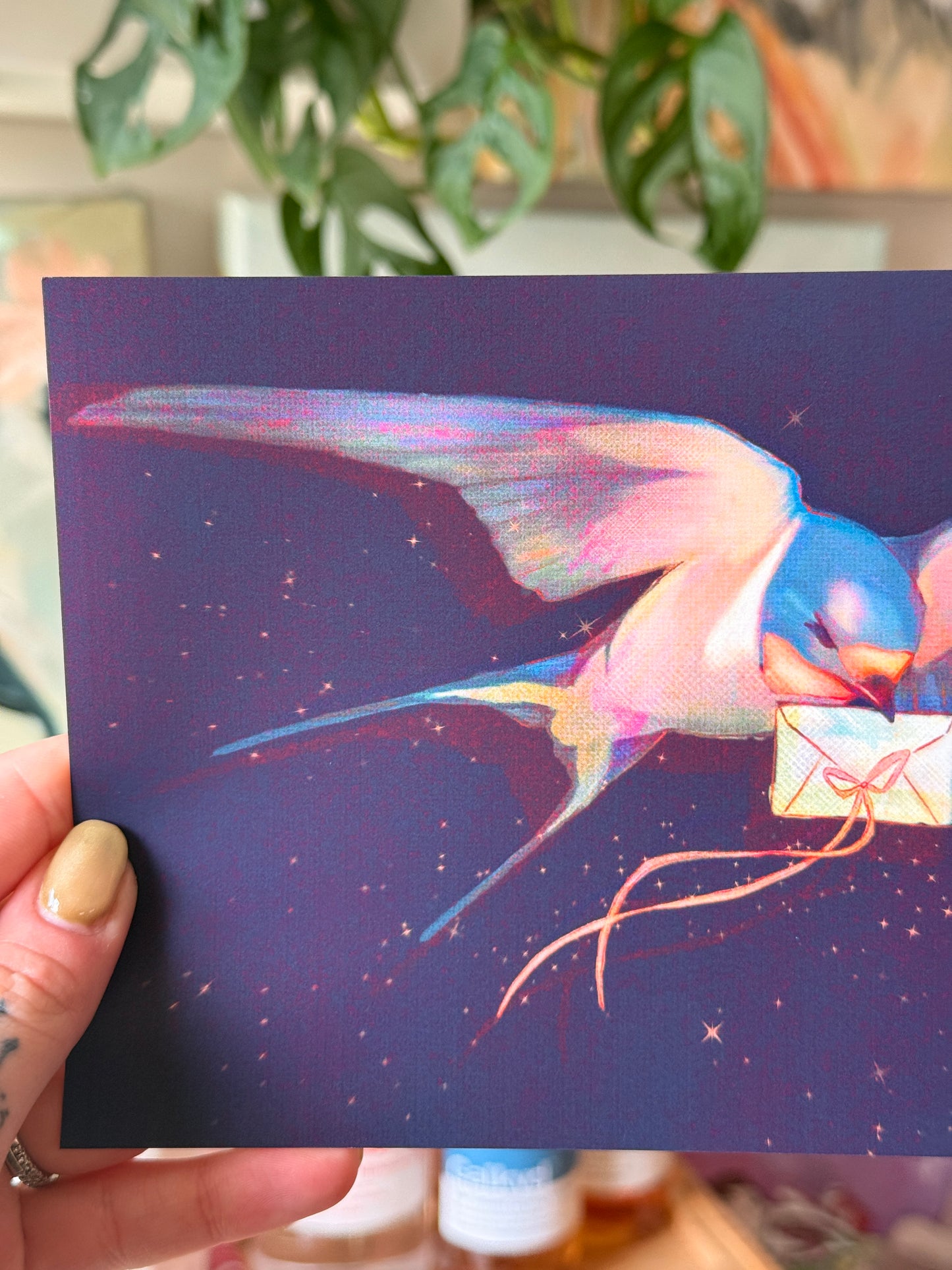 Swallow with a Love Letter Print