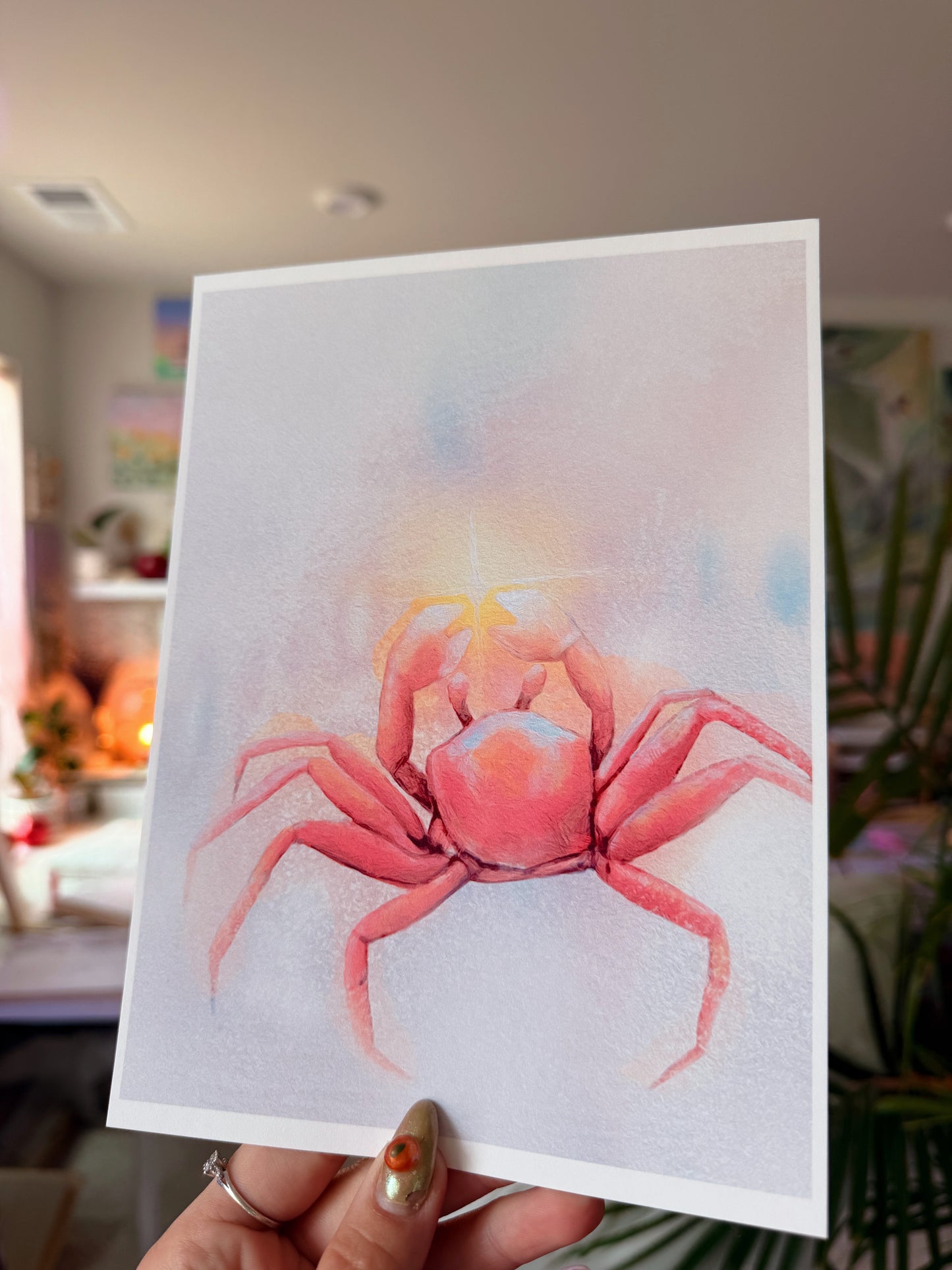 Star Catching Crab Art Print