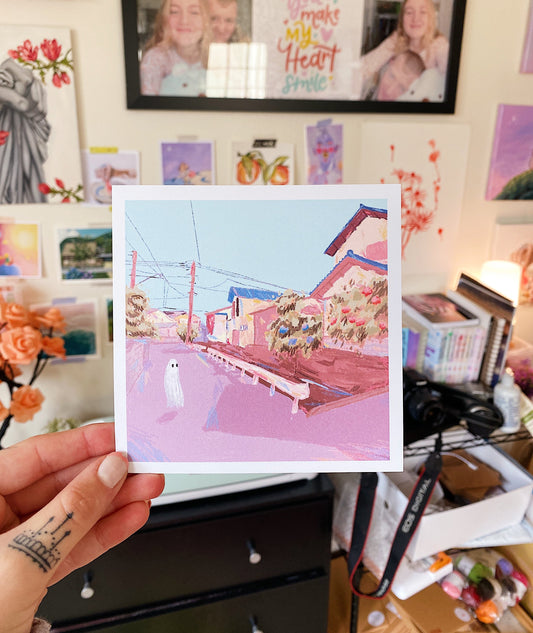 Ghost In Japan Art Print