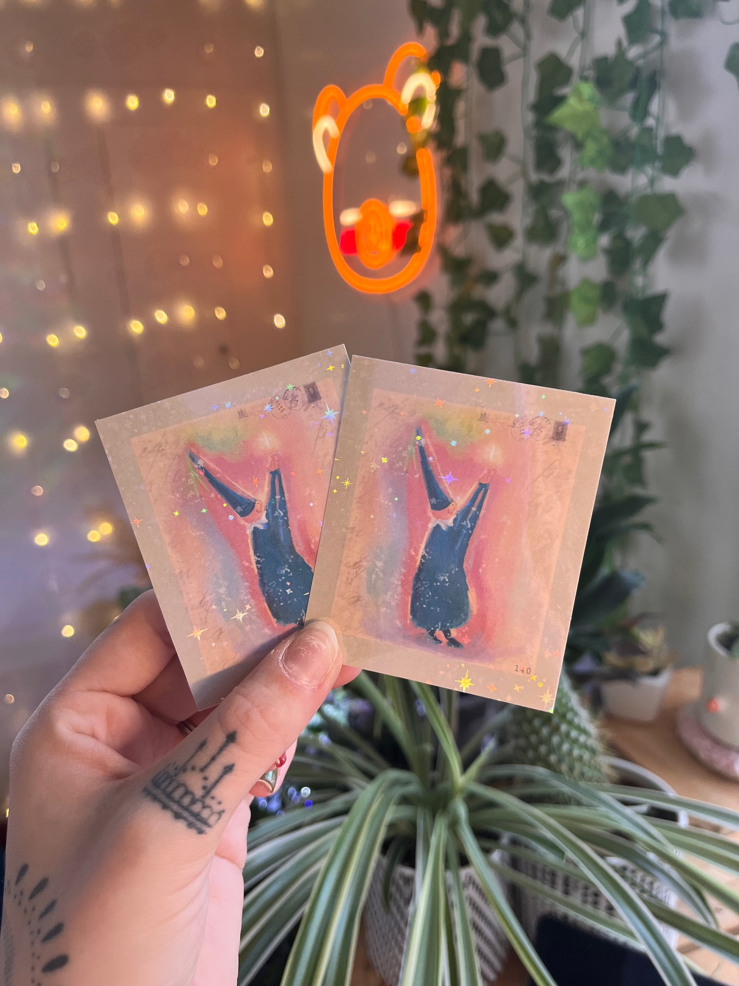 Holographic Star Catcher Sticker