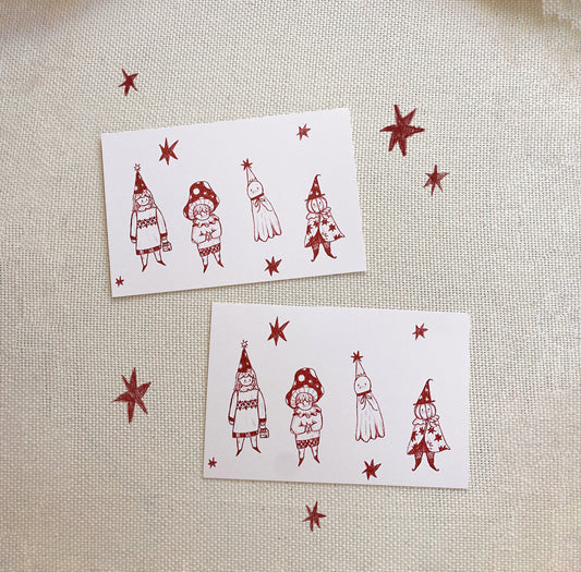 Halloween Folk Art print