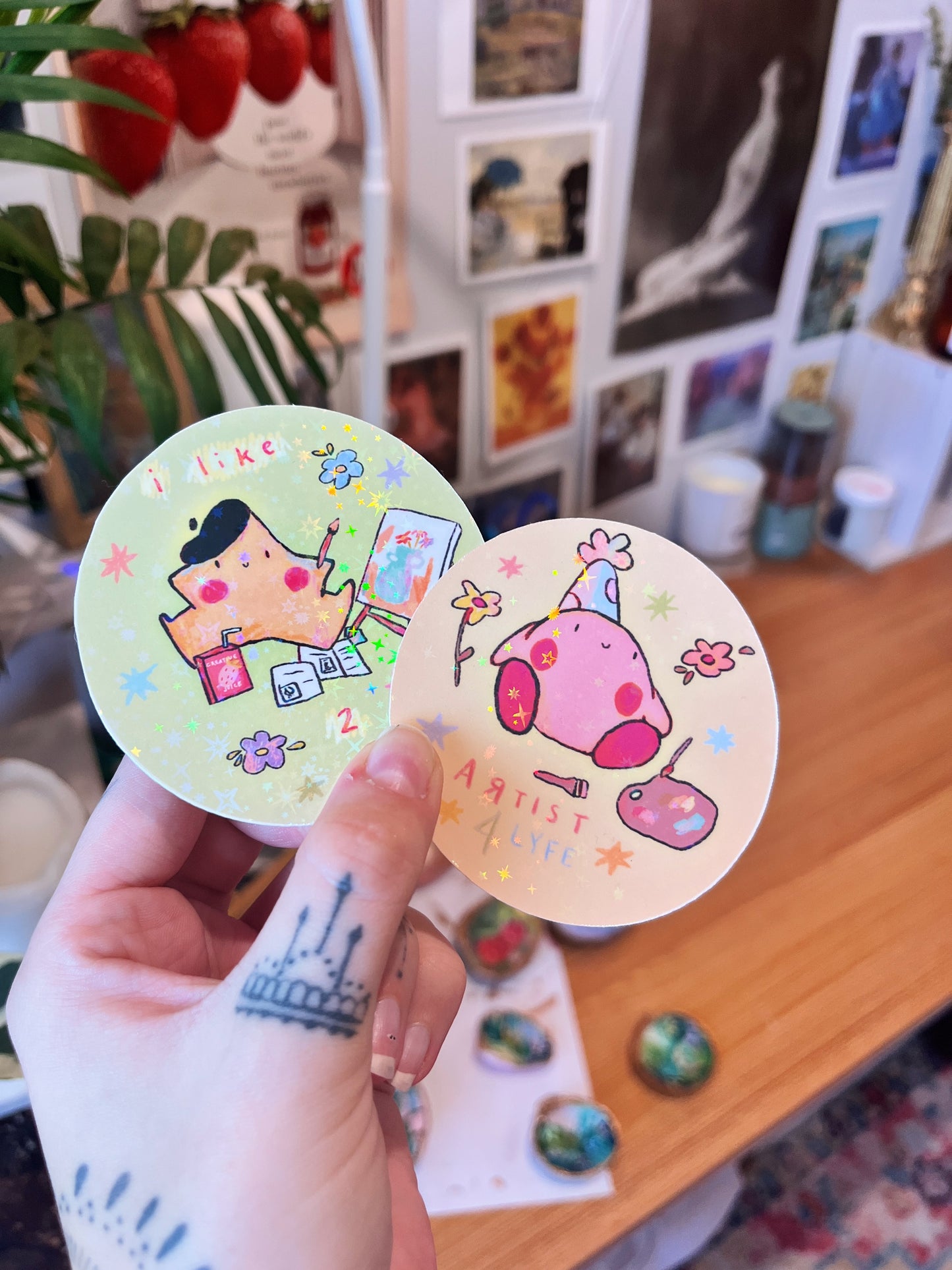 Holographic Relatable Artist Stickers