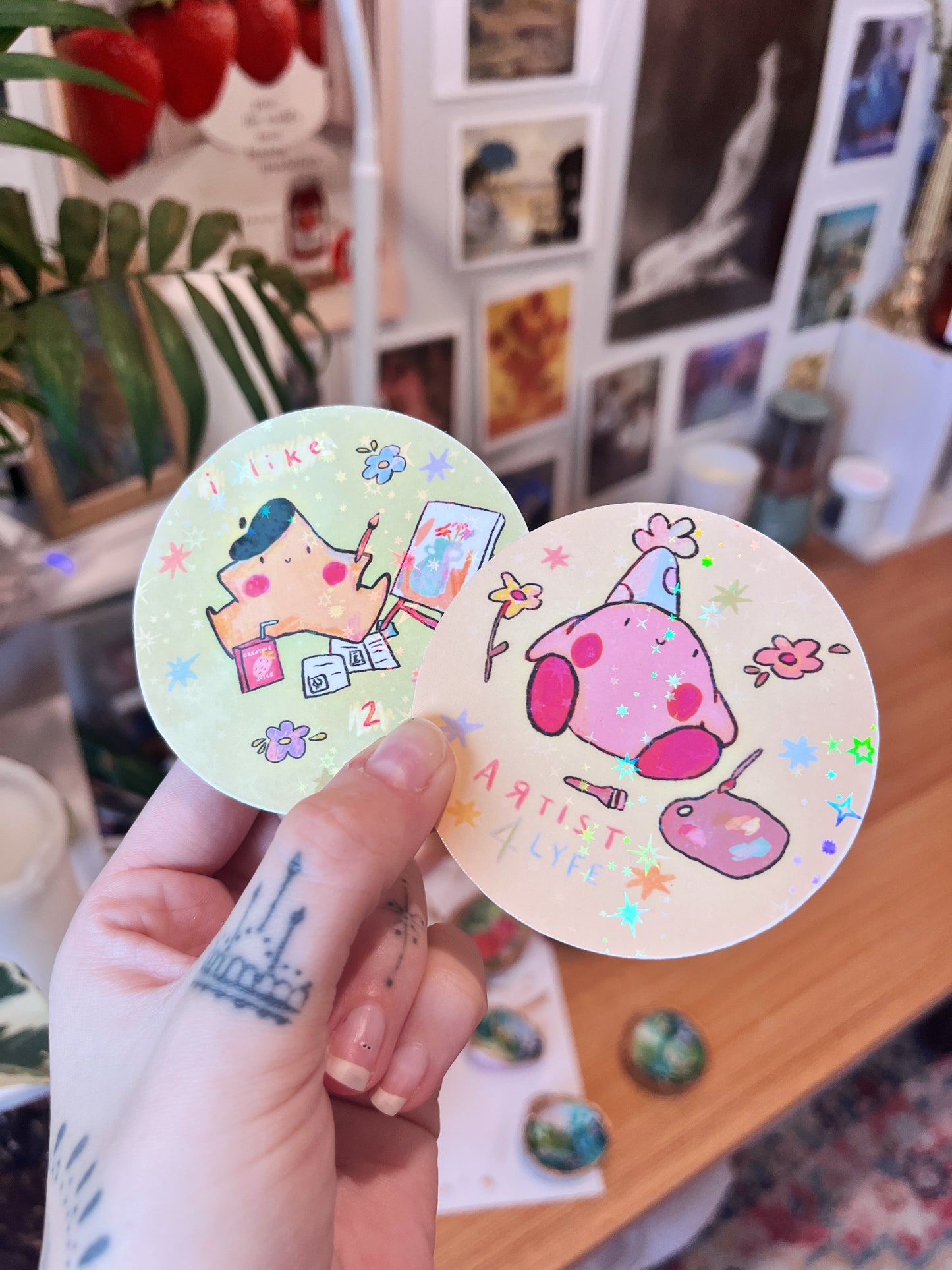 Holographic Relatable Artist Stickers