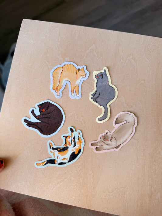 Silly Cats Sticker Pack