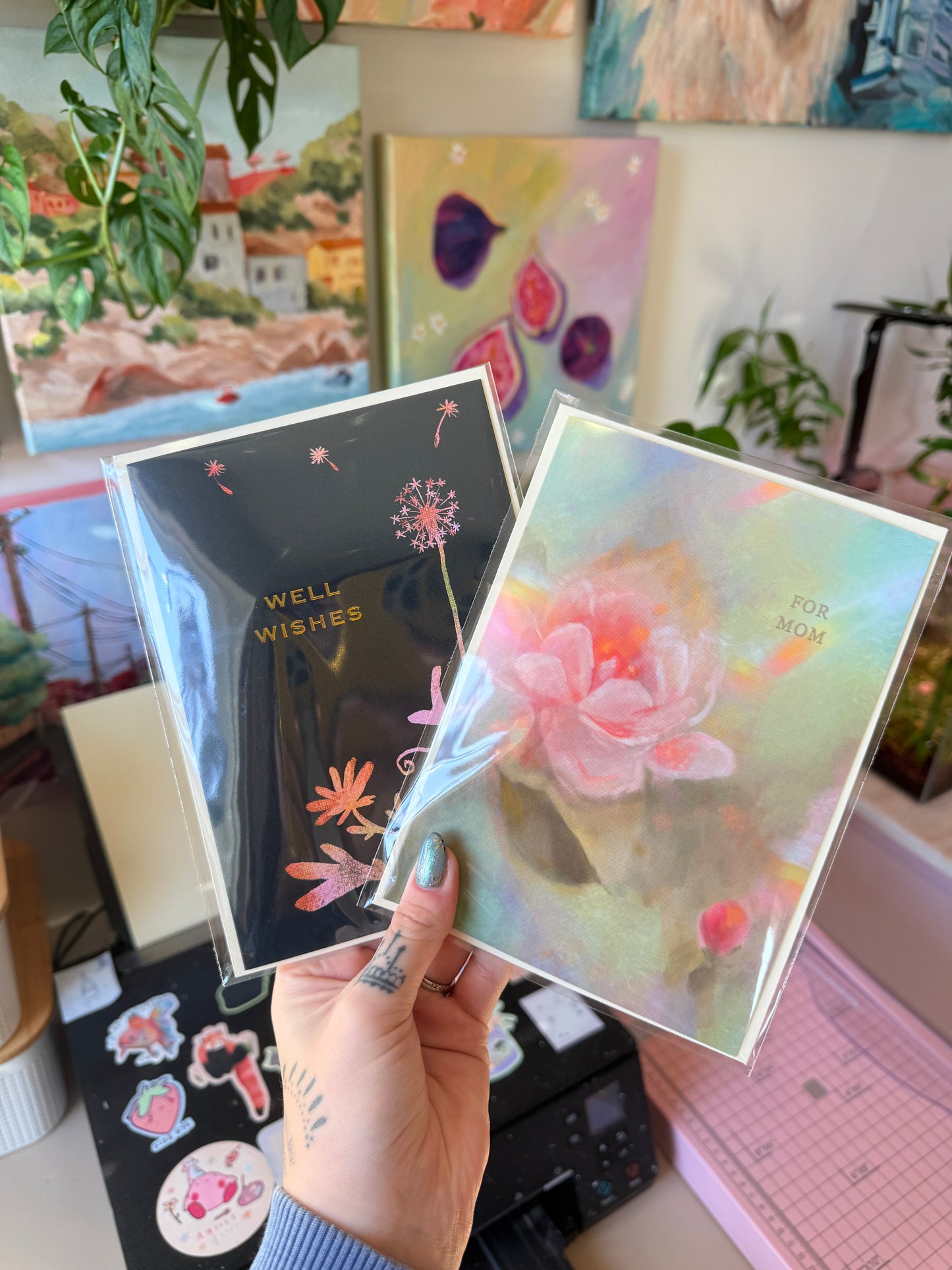 Well Wishes Gold Foil Greeting Card