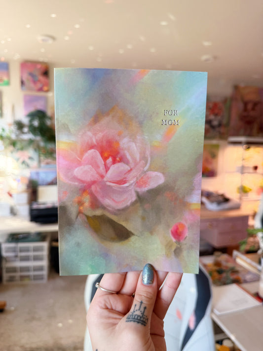 For Mom Silver Foil Greeting Card