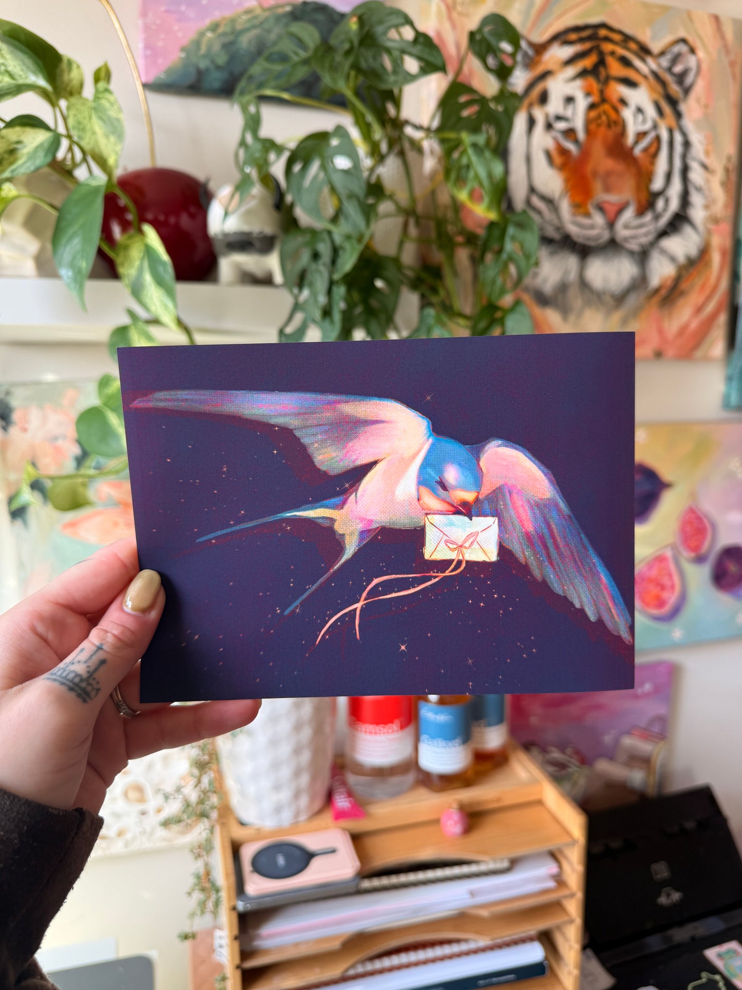 Swallow with a Love Letter Print