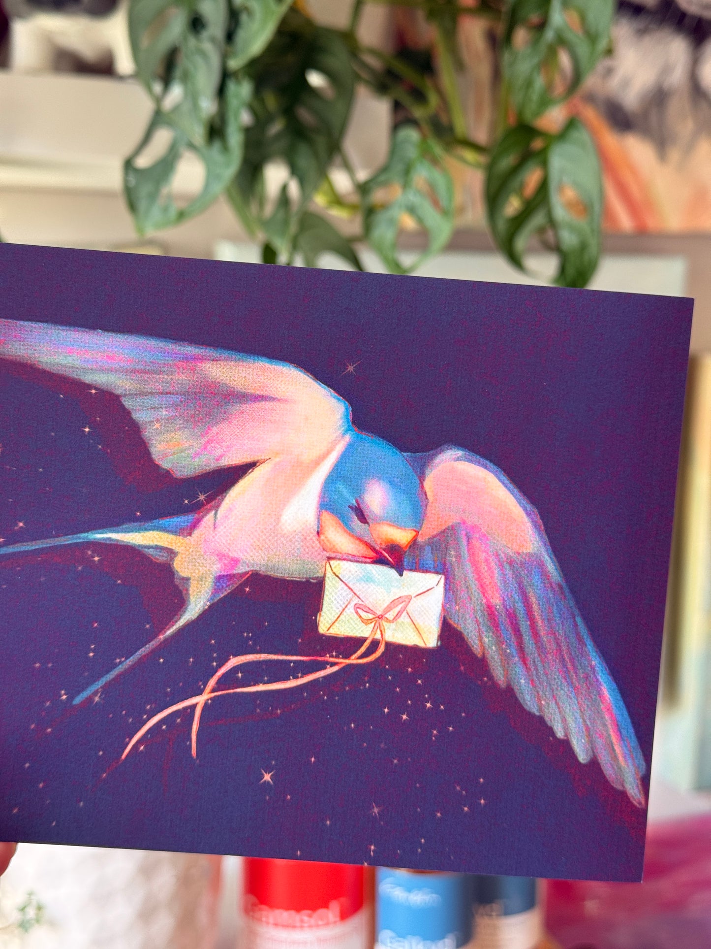 Swallow with a Love Letter Print
