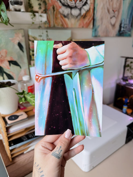 Warrior Princess Metallic Print
