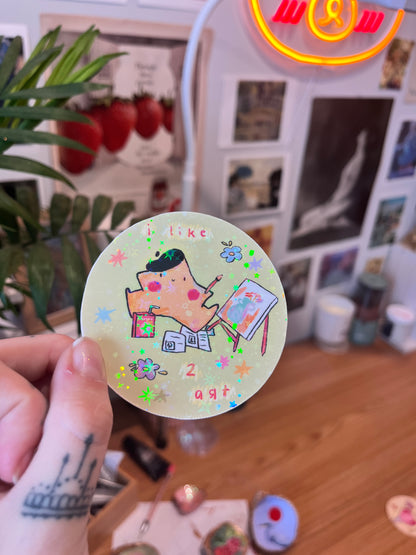 Holographic Relatable Artist Stickers