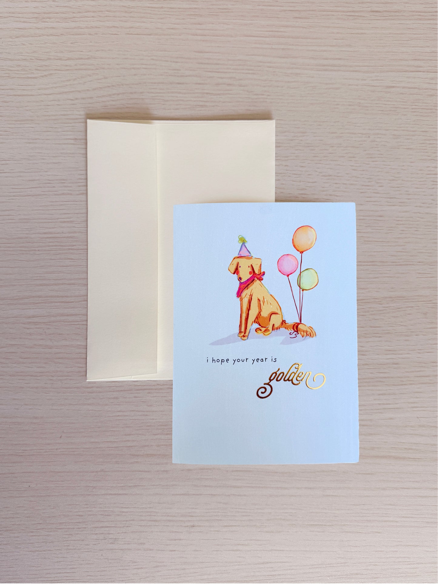 Golden Retriever Birthday Card