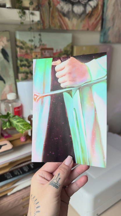 Warrior Princess Metallic Print